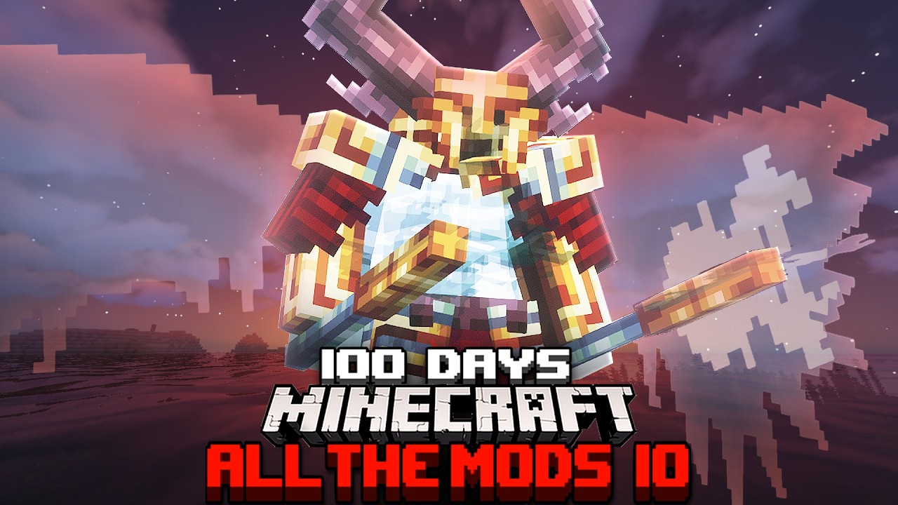 We Spent 100 Days in All The Mods 10 in Minecraft