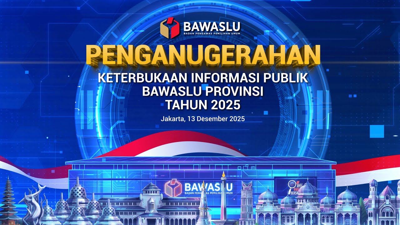 Penganugerahan Keterbukaan Informasi Publik Bawaslu Provinsi Tahun 2025