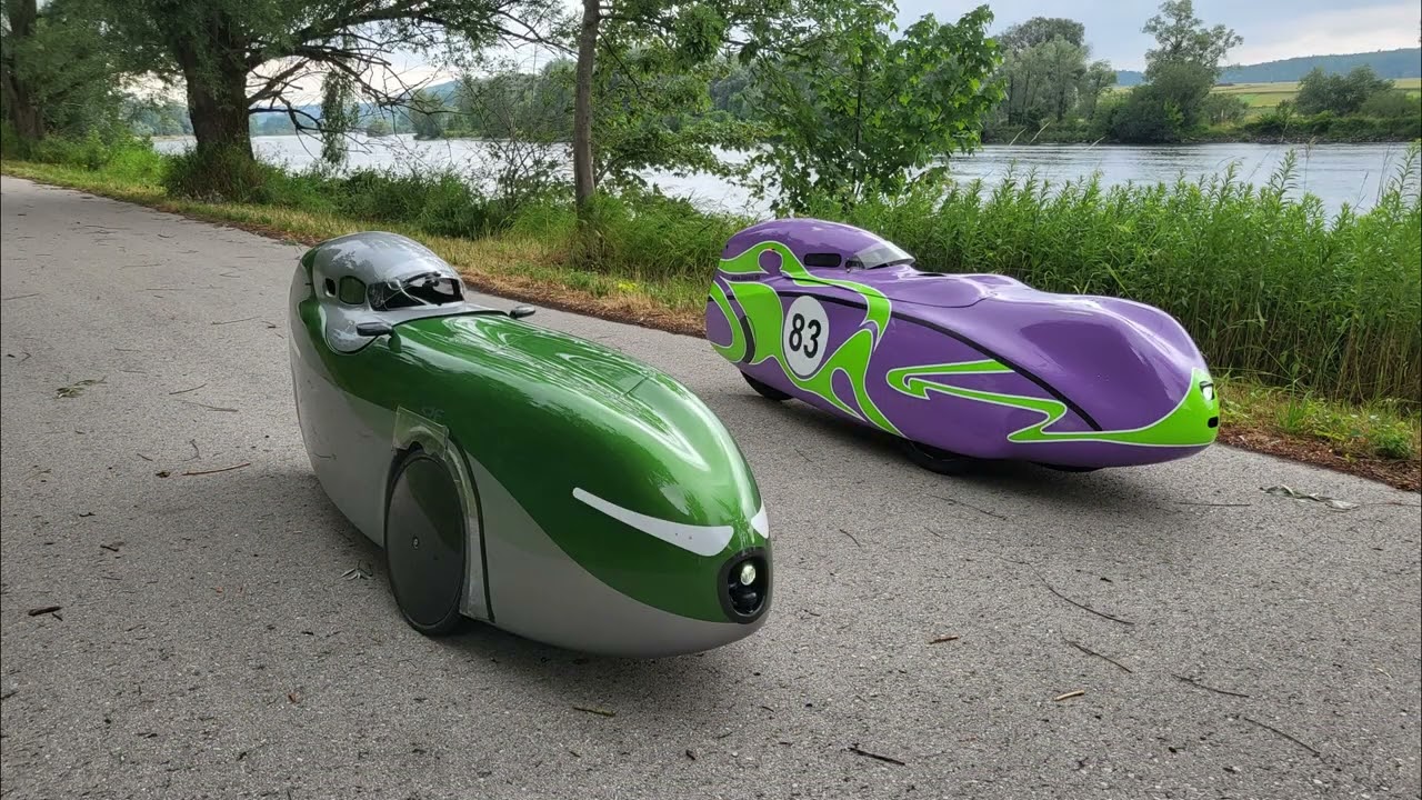 Roadtrip 500 km with 2 Velomobiles - seeing Walhalla and bavarian Forest