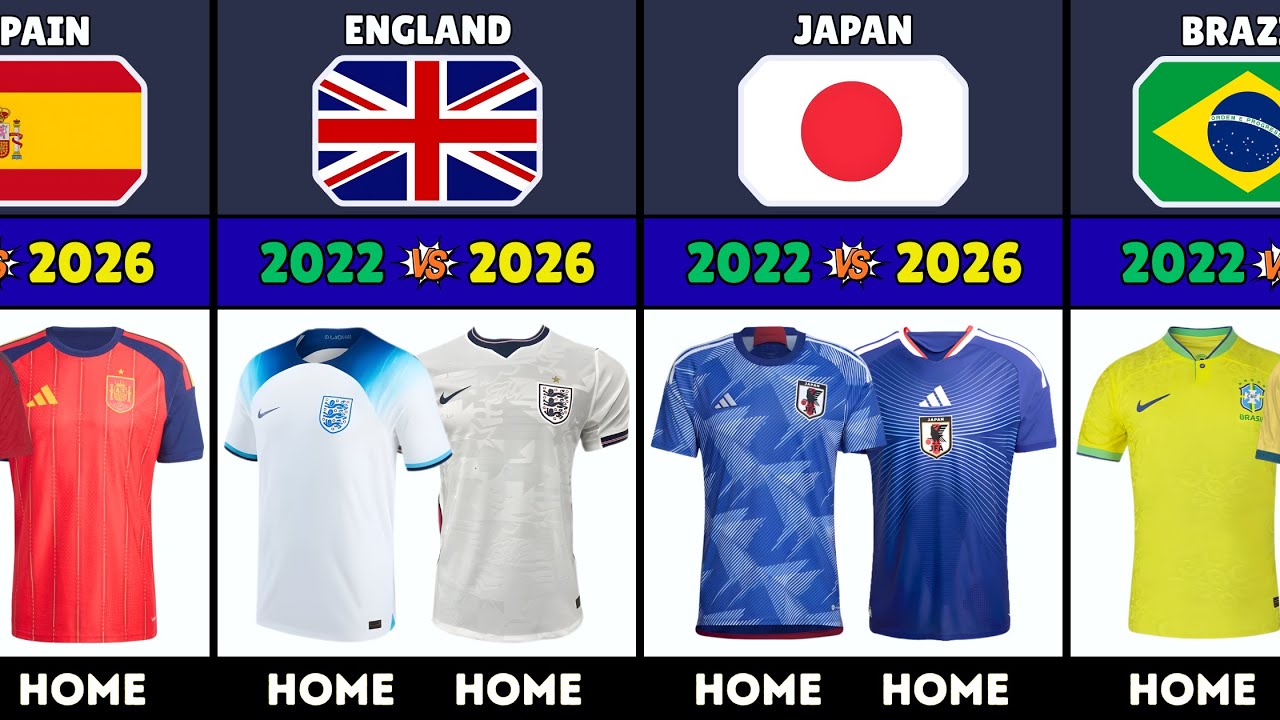 2022 vs 2026 World Cup Home Jerseys Which Year Had the&nbsp;Better&nbsp;Kits