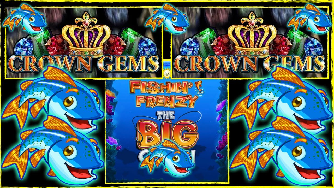Fishin Frenzy Big Catch & Crown Gems Ultra Spins!! BOOKIES SLOTS UK. FOBT.