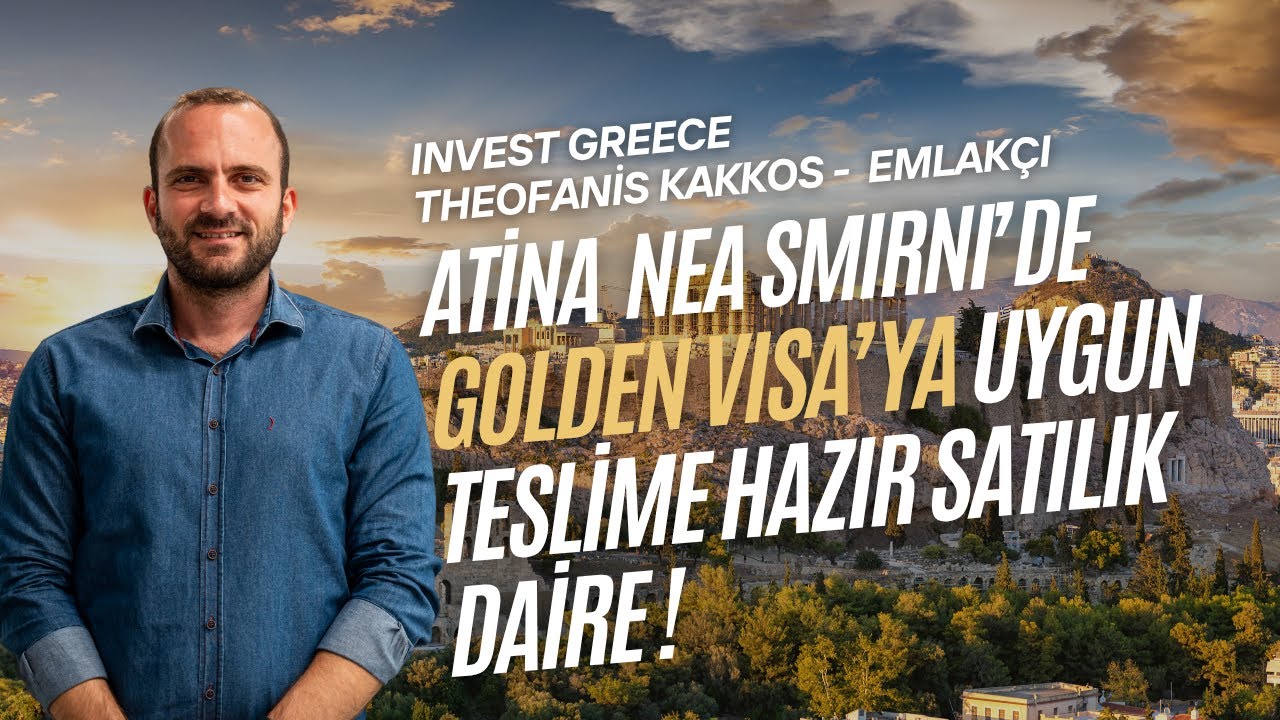 Atina Nea Smyrni’de Satılık Tamamen Mobilyalı 57m² Satılık Daire | Yunanistan Golden Visa’ya Uygun