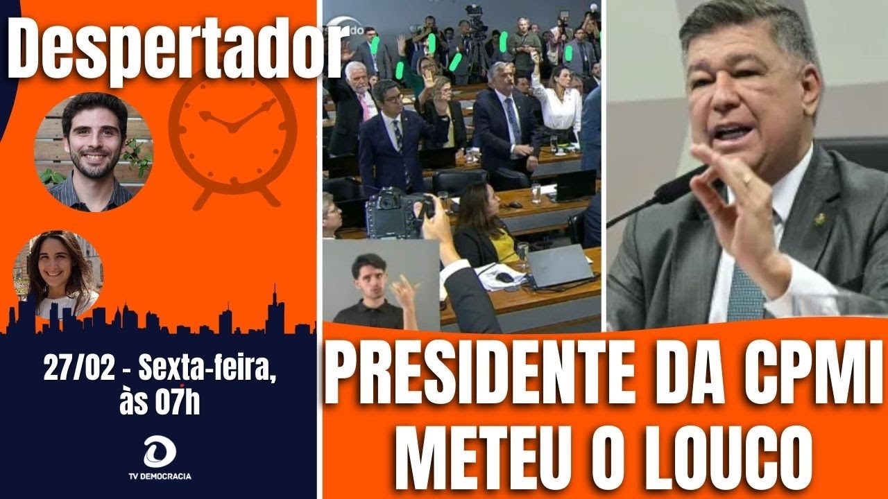 Imagens mostram que governistas venceram votação sobre Lulinha. Presidente da CPMI mantém quebra. E+