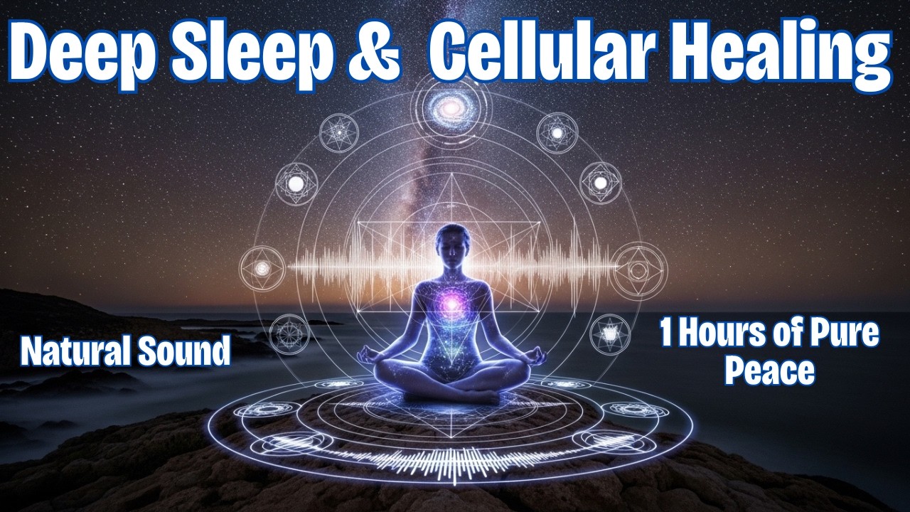 Deep Sleep & Cellular Healing: The Ultimate Trinity (432Hz | 528Hz | 741Hz) | 1 Hours of Pure Peace