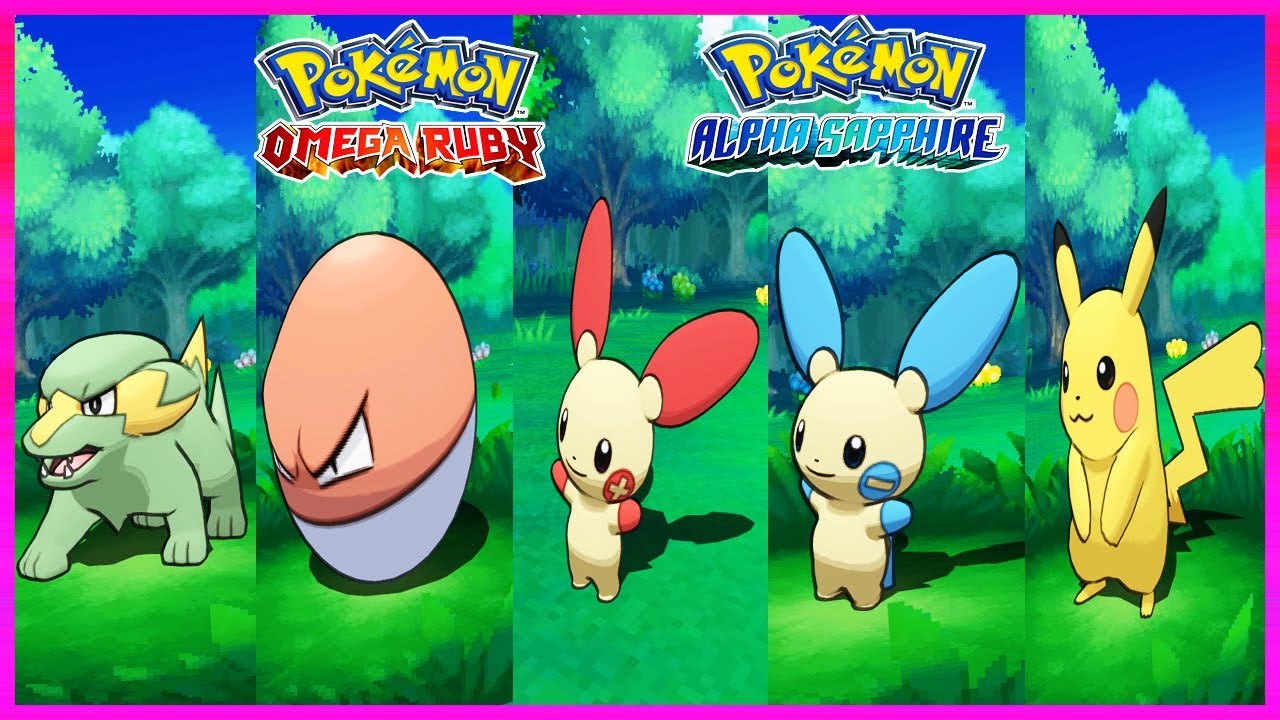 Pokemon OmegaRuby & AlphaSapphire - Electrike,Voltorb,Plusle,Minun & Pikachu Locations