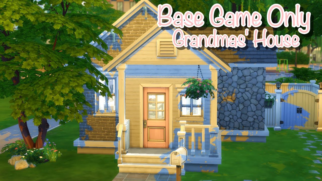 Cozy Pastel Home for Elderly Lesbians 🌸 - Base Game Sims 4 Speed Build