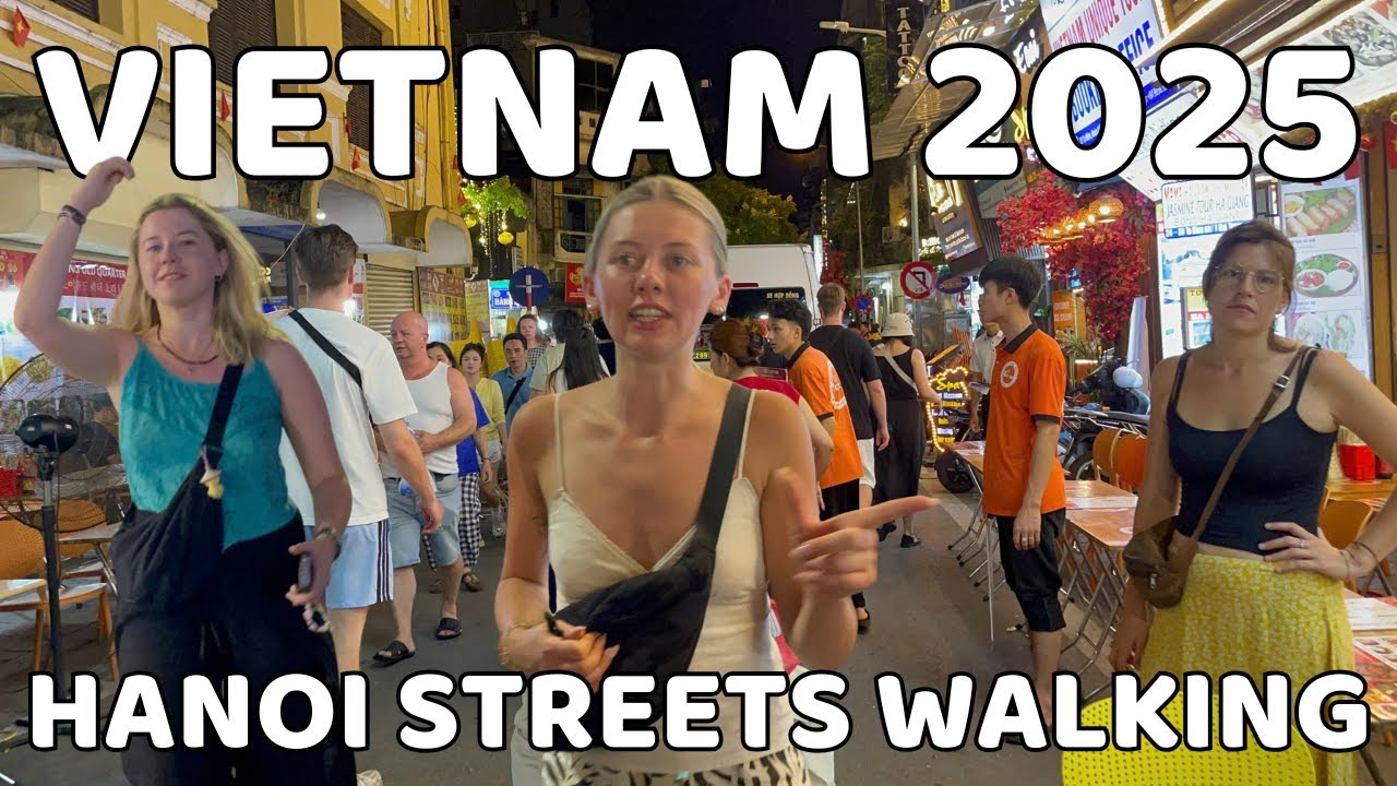 Hanoi Streets Night Walking Tour | Vietnam 2025