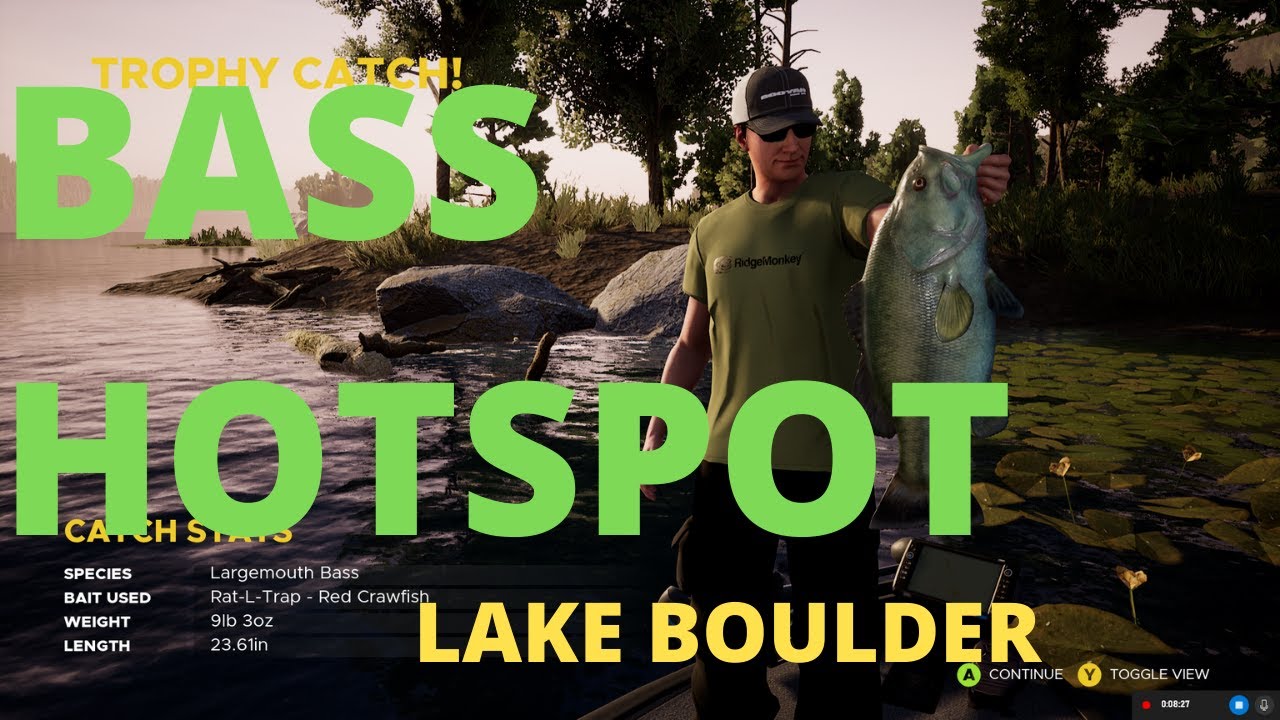 Lake Boulder Bass Hotspot - Bob's Marina - Exciting Last Second Win! Fishing Sim World Pro Tour 2020