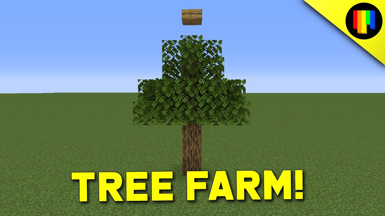 EASIEST TREE FARM! - Early Game Oak Log/ Wood Farm to Avoid Large Oak Trees