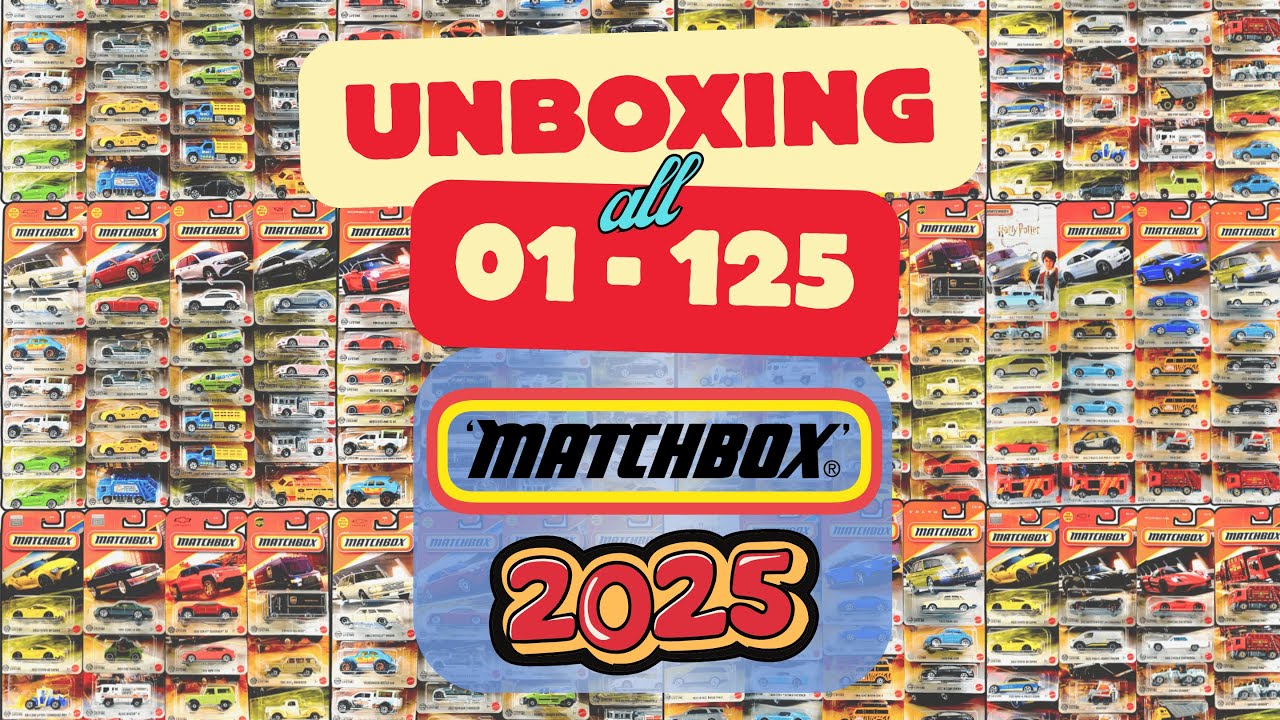 Распаковка всех базовых коробков Matchbox 2025 года | ВСЕ 01–125
