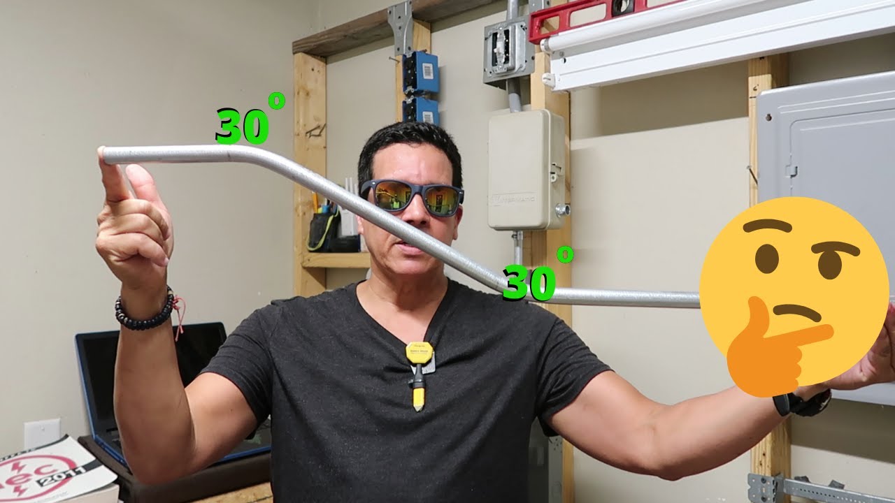 Como hacer bayoneta con tubo emt de 1/2”  usando los grados 30 -30