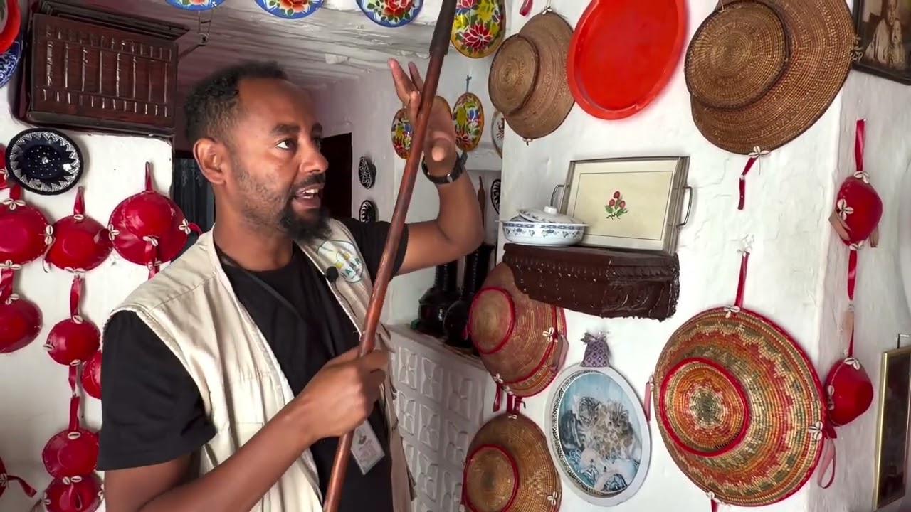 Внутри традиционного дома в Хараре, Эфиопия