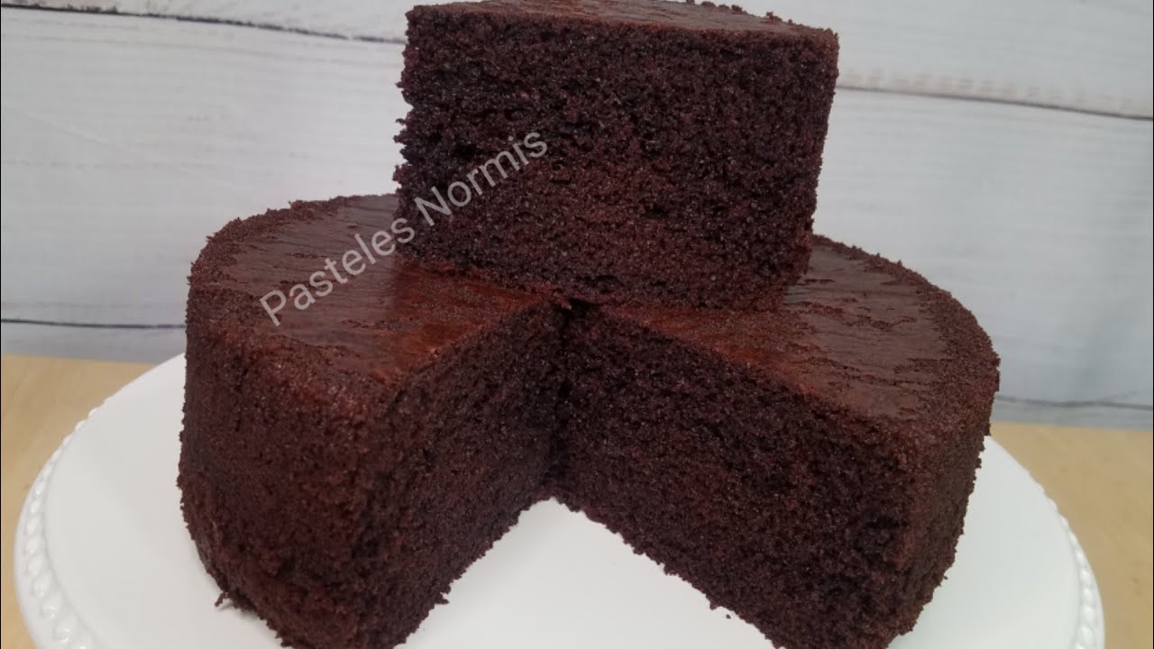 PAN DE CHOCOLATE CON MANTEQUILLA/muy humedo para pasteles en fondant o asi solito