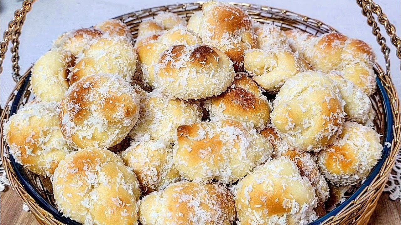 UMA DELÍCIA PARA O CAFÉ COM POUCOS INGREDIENTES, RENDE BEM E É FÁCIL DE FAZER - NÓZINHO DE COCO