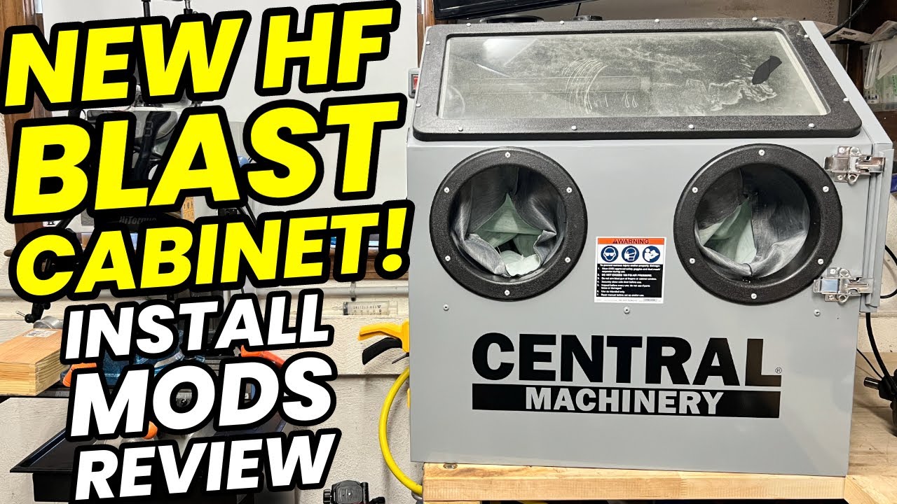 Обзор нового настольного пескоструйного аппарата Harbor Freight | Central Machinery