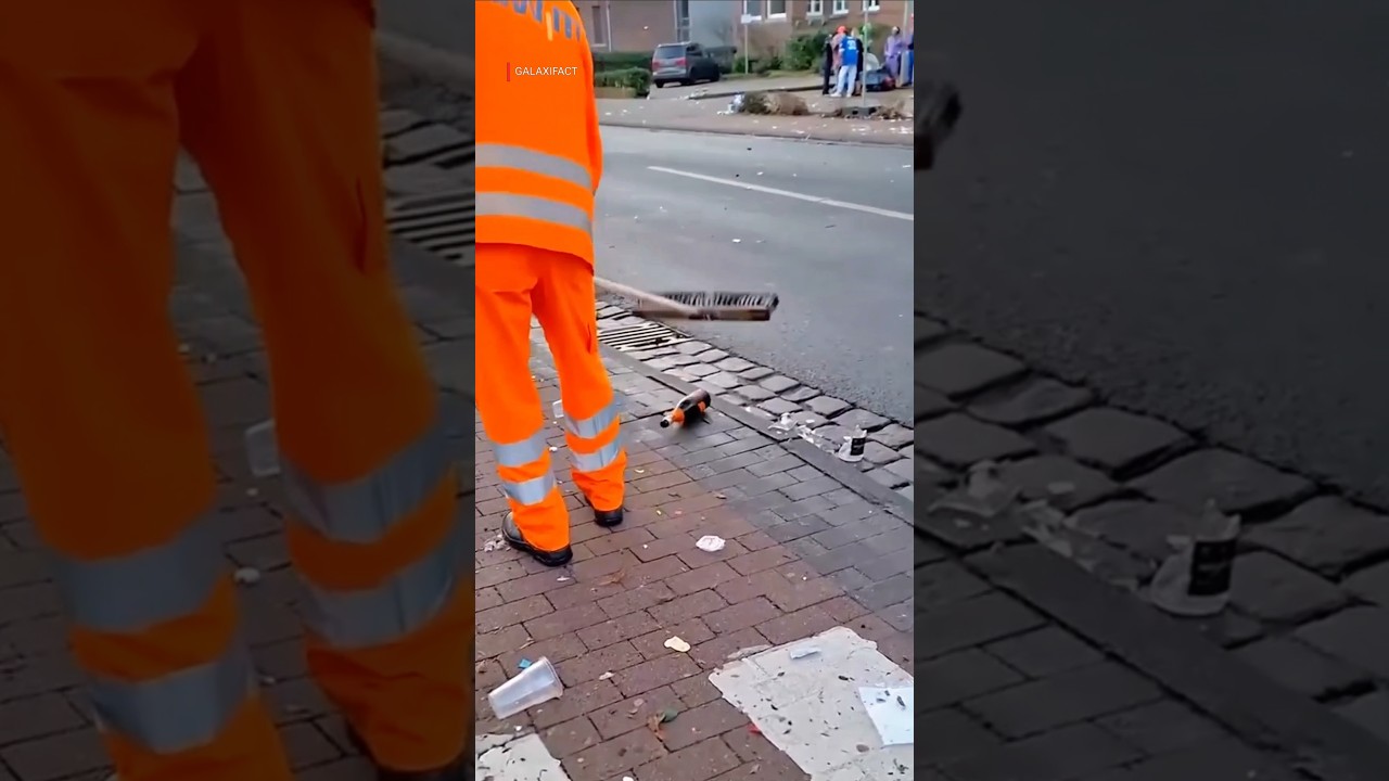 Why Germany Breaks Glass Bottles on the Road? 😱 Smart Cleaning Secret Revealed! #shorts