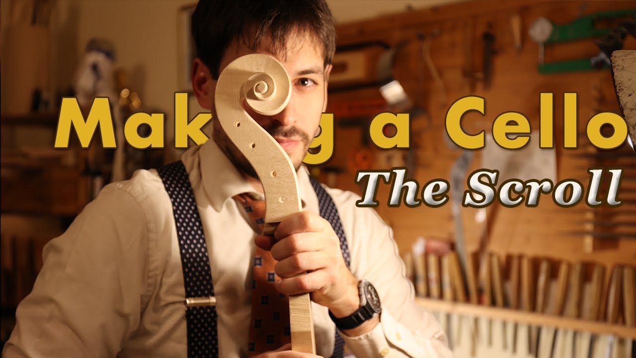 Making a CELLO | The scroll - 2025 Giuseppe Guarneri Filius Andreae model