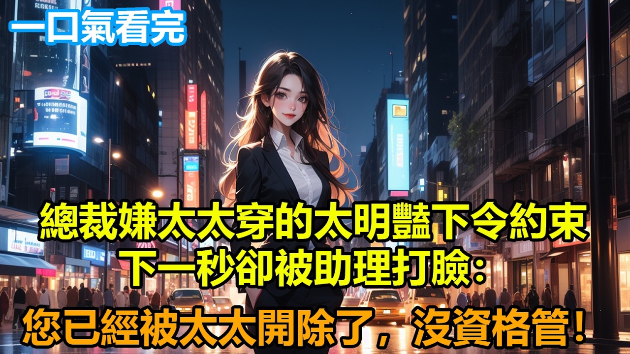 總裁嫌太太穿的太明豔下令約束，下一秒卻被助理打臉：您已經被太太開除了，沒資格管！