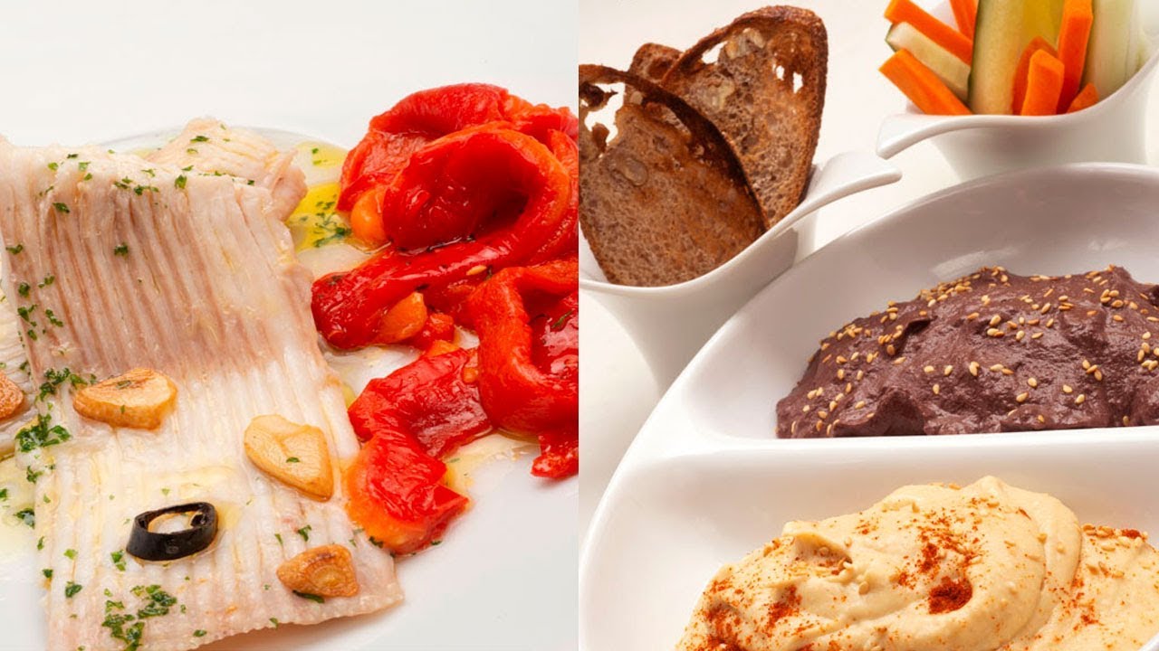 Raya con morrones - Hummus - Cocina Abierta de Karlos Arguiñano