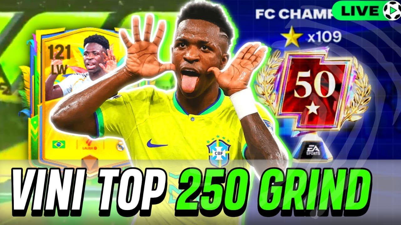 TOP 250 GRIND LIVESTREAM🔴 – RASHFORD, VINI JR & QUARESMA!