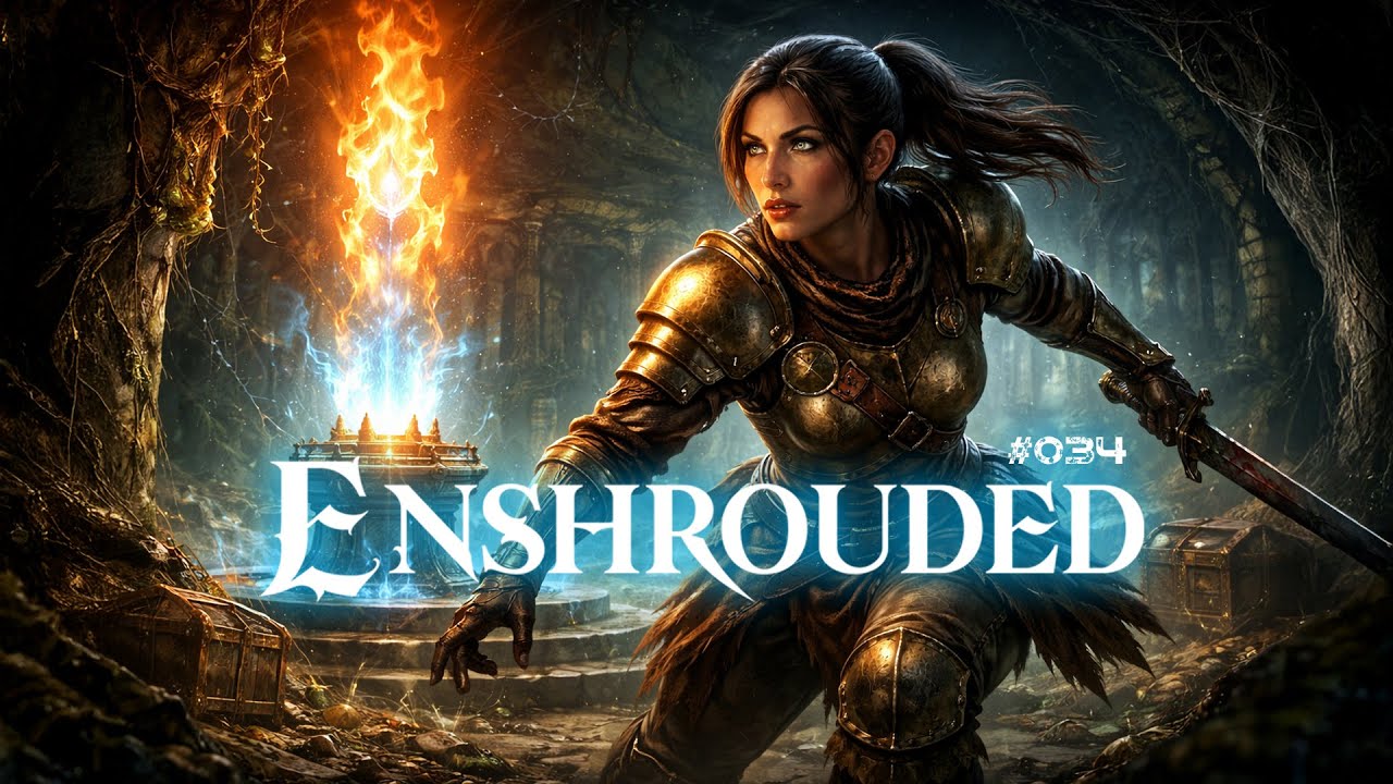 Enshrouded (PC) Gameplay (wotw) E34 - Flamme Stufe 3! Burg-Flip Recap & Night-Refuge 🌙🔥🏰