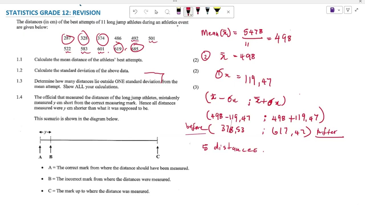 GRADE 12 STATISTICS| REVISION| PAST EXAM QUESTION