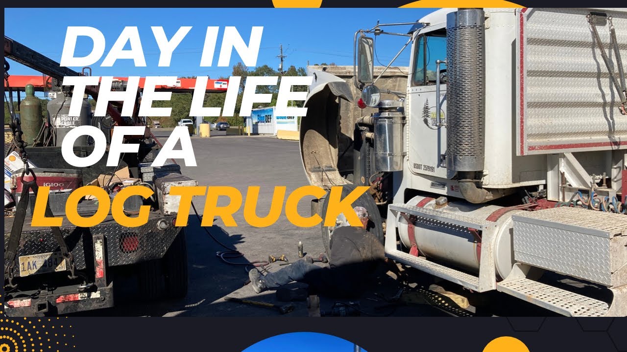 Broken down day in the life of a log truck driver
