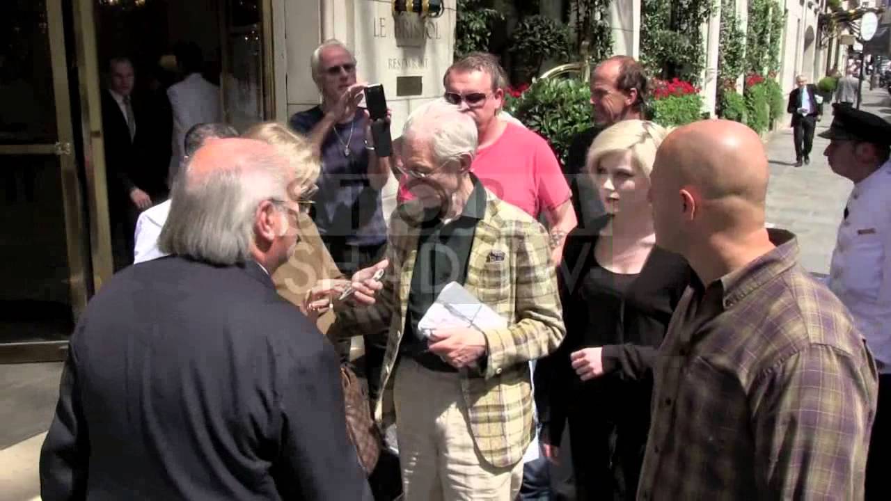 Bill Wyman and Charlie Watts at the Bristol Hotel in Paris