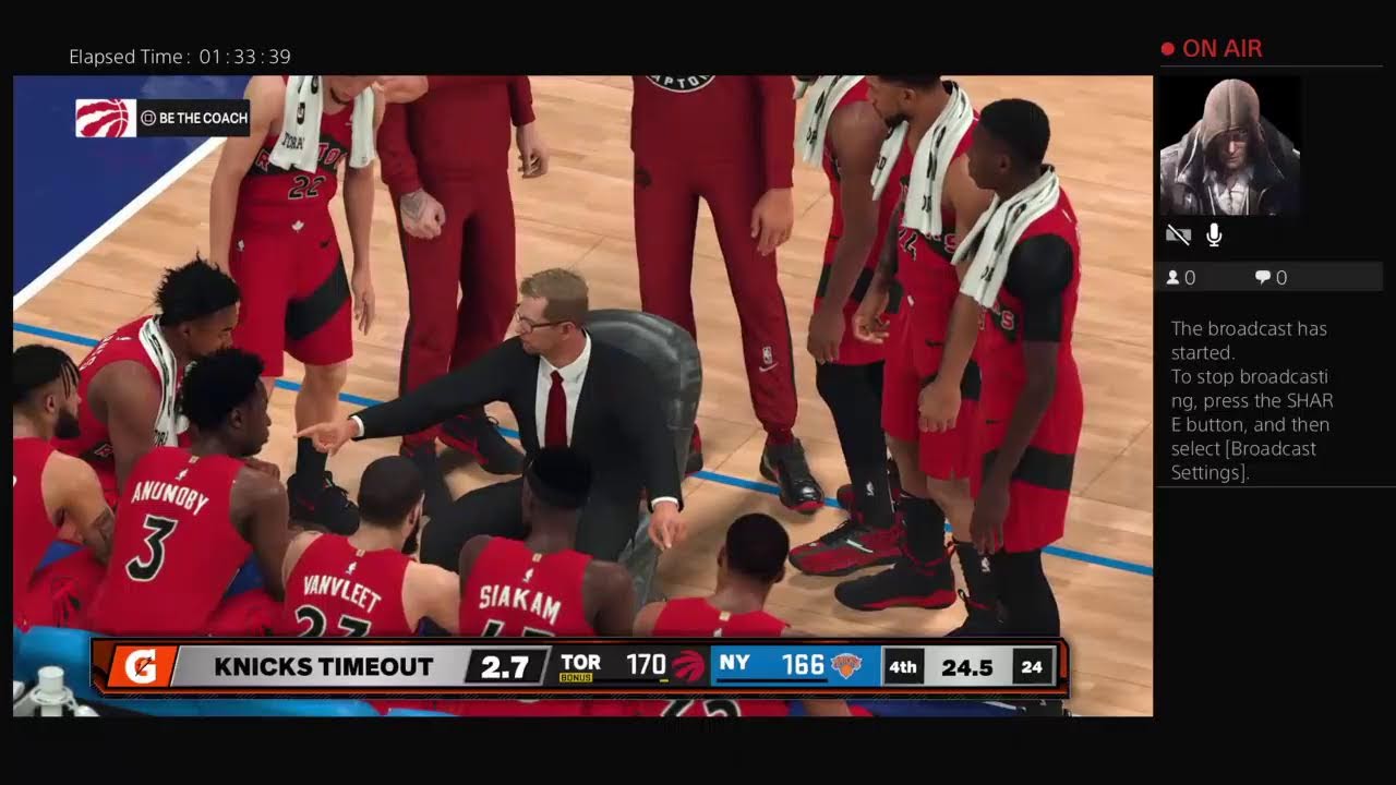 Game 32 off the season Toronto Raptors against new York NBA 2k23 