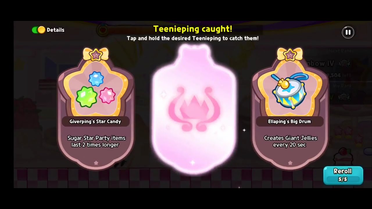 Cookie Run Ovenbreak - Catch! Teenieping Run Collab (Master V)