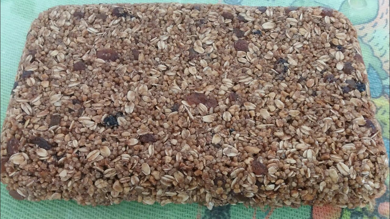 Barrinhas de cereais f&aacute;cil e r&aacute;pida -Elizabete Dos Reis
