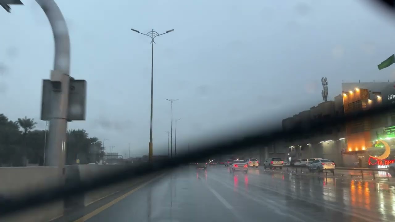 امطار الاحساء أجمل من باريس و لندن 4k