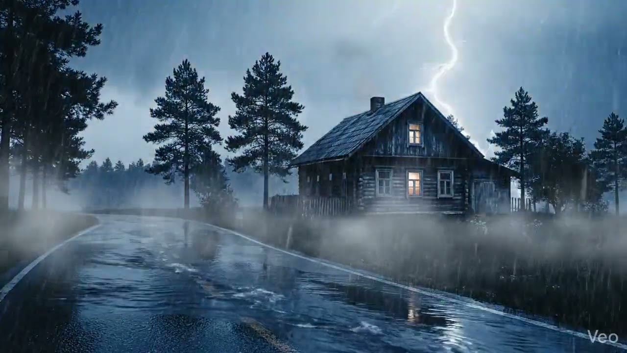 Heavy Rain Sounds for Deep Sleep 🌧️ 10 Hours Rain Noise, Stress Relief, Relaxing Ambience