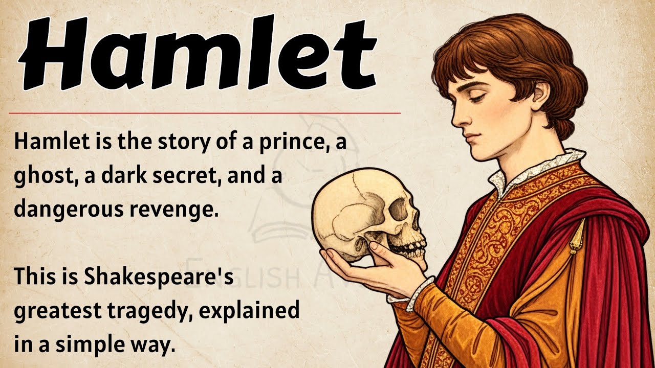 Hamlet Full Story | Shakespeare&rsquo;s Greatest Tragedy Explained Simply | Learn English Through Story ✅️