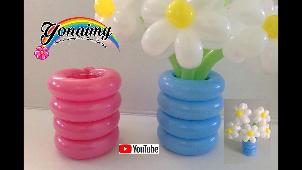 FLORERO O BASE CON GLOBOS PARA NUESTROS RAMOS