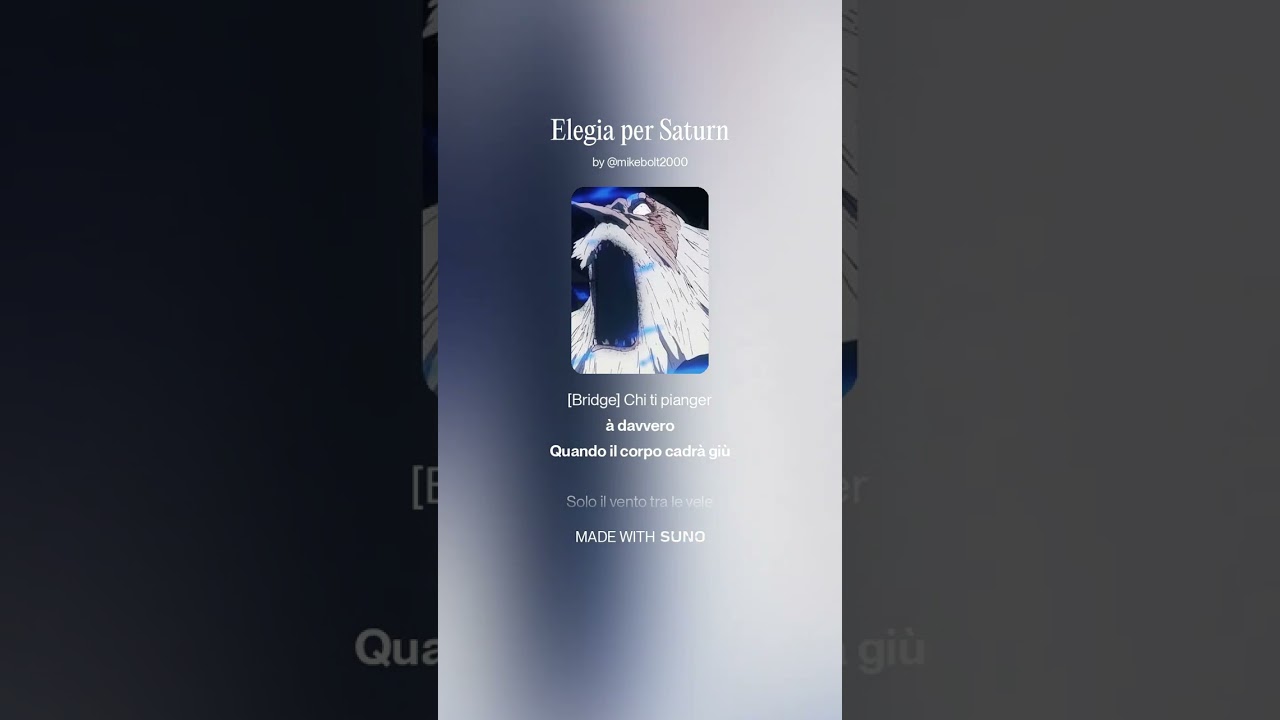 Elegia per Saturn prima versione 