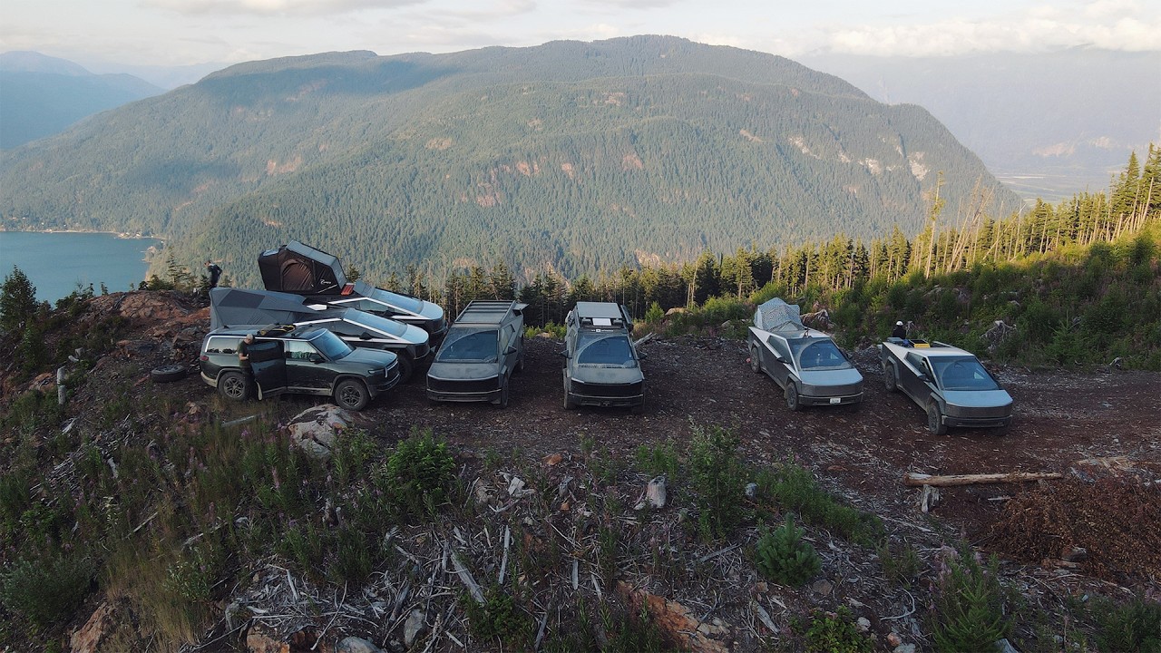 Five Tesla Cybertruck Camping Setups, One Rivian R1S Setup