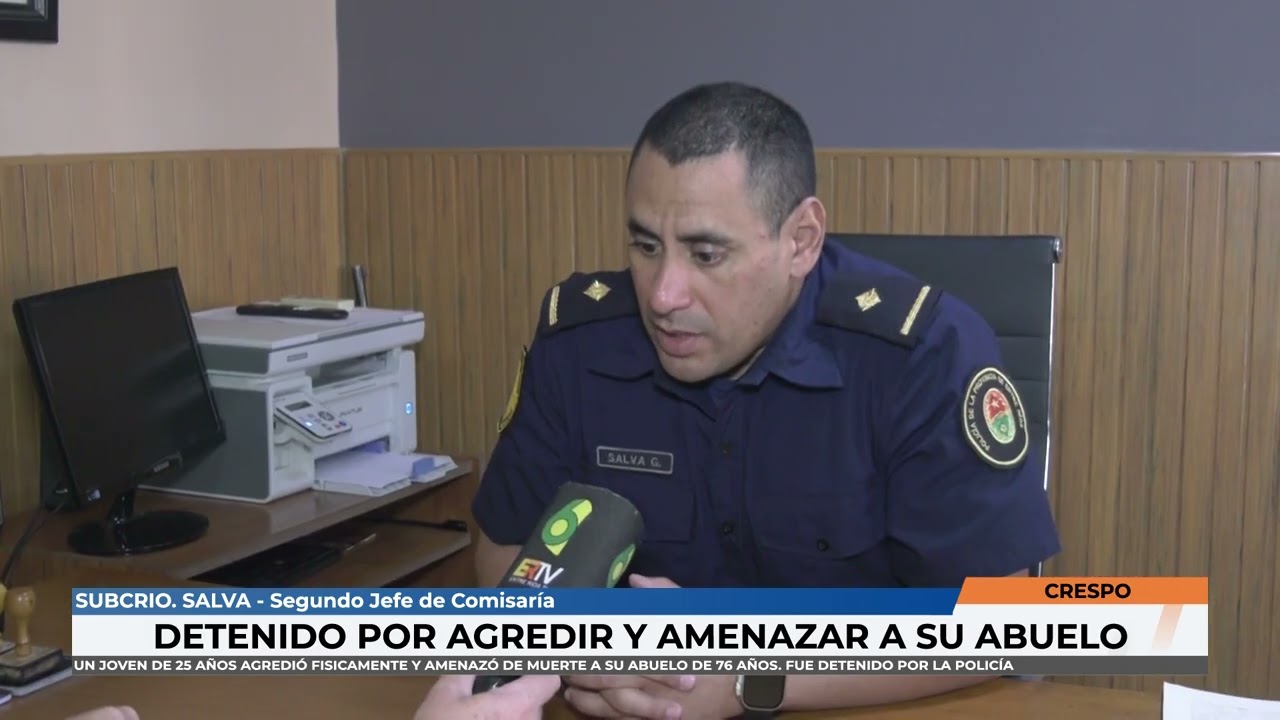 Subcrio Salva - Detenido por agredir a su abuelo, detenido por amenazas y motos retenidas
