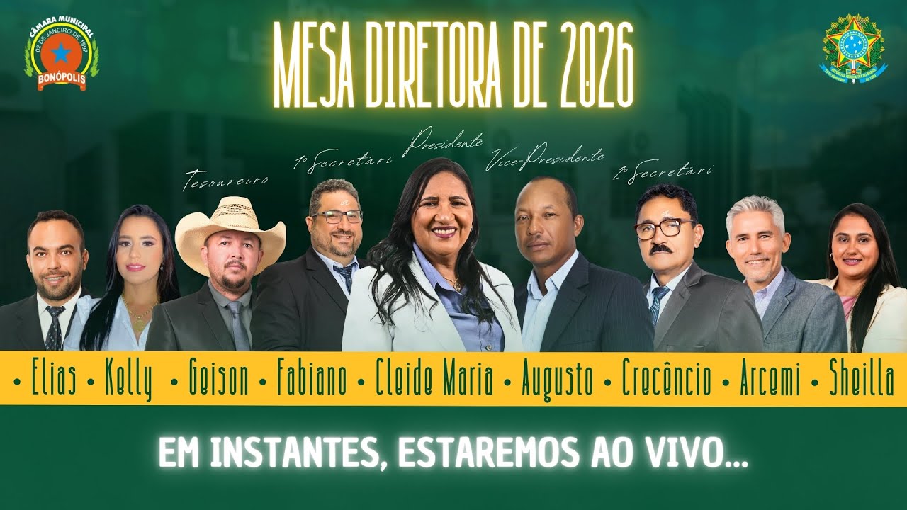 2ª Sessão ordinária da Câmara Municipal de Bonópolis | 25-02-2026