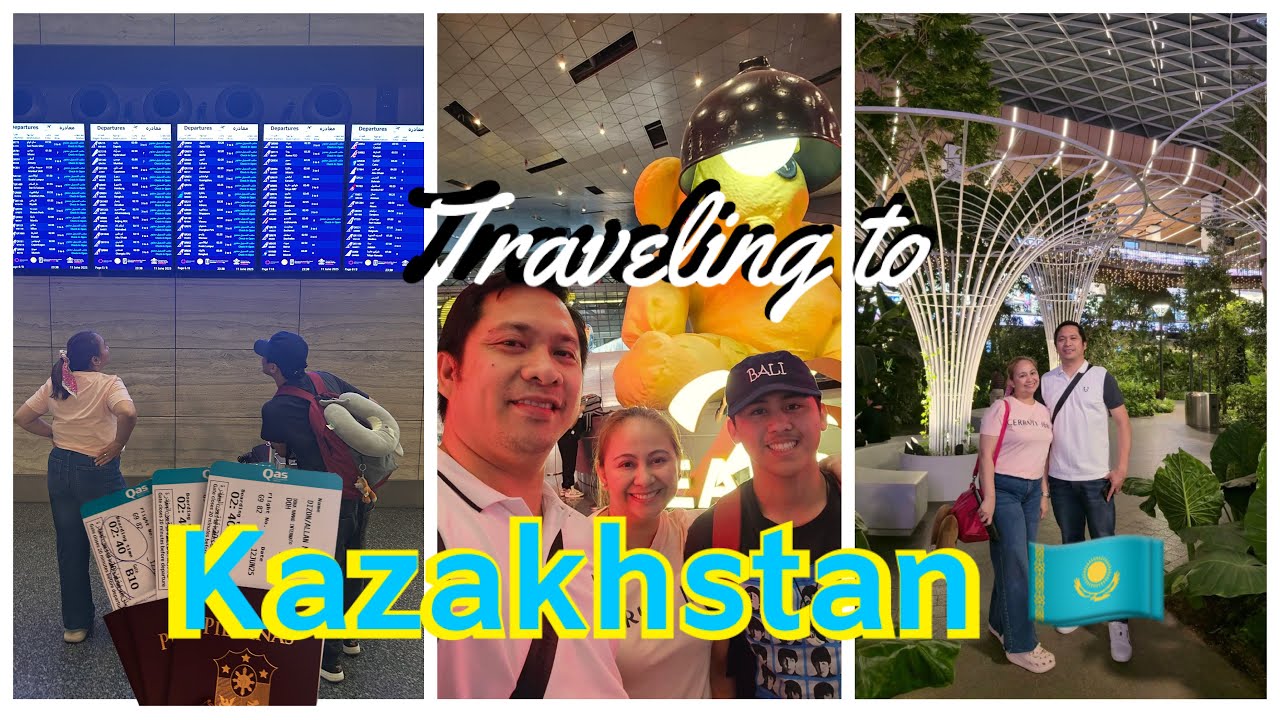 Filipino family traveling to Kazakhstan from Qatar | Happy OFW Family