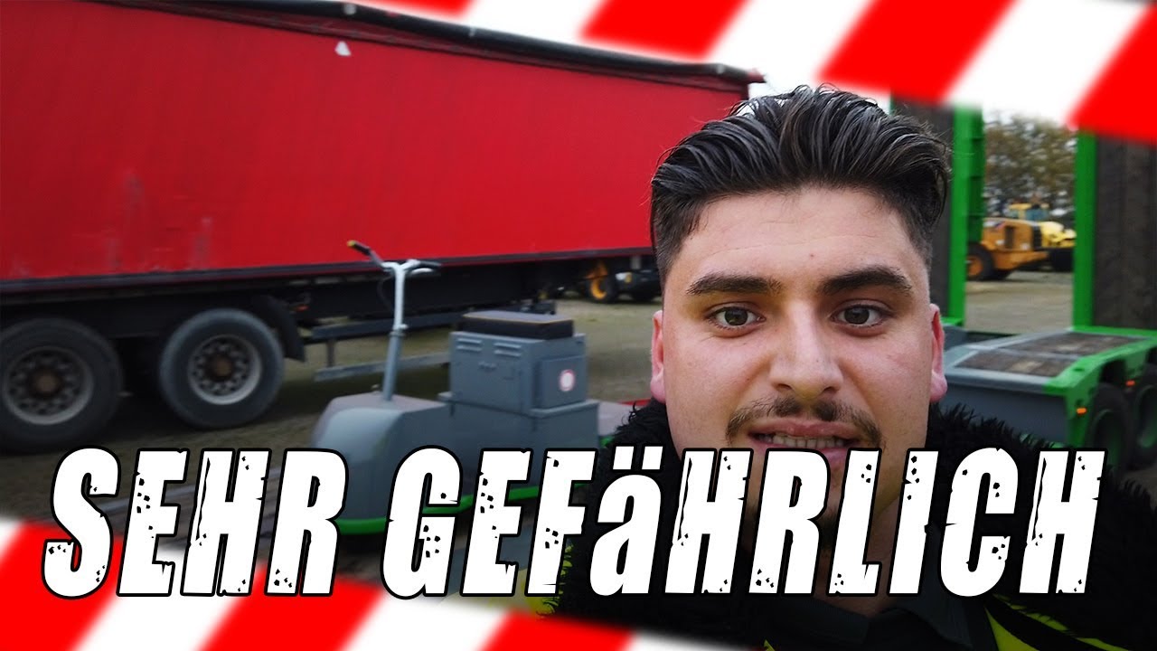 Schwertransport mit meinem LKW ! Schafft er das ?! ... | Der Macker mit dem Bagger