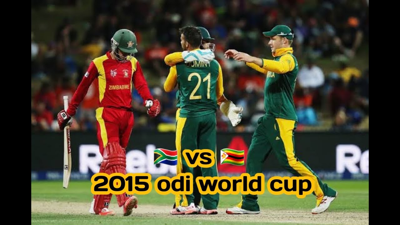 South Africa vs Zimbabwe icc one day world cup 2015 | Sa vs Zim 2015 odi wc