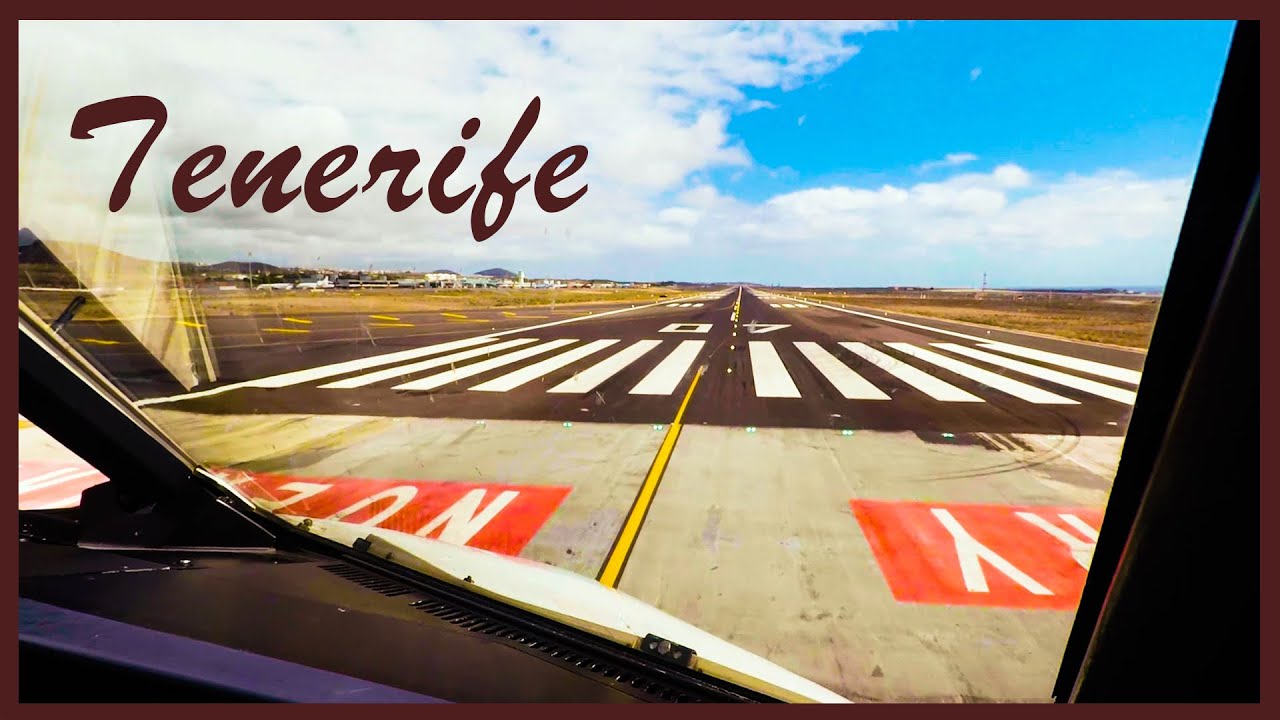 TENERIFE (GCTS) - TAXI AND TAKE OFF - A320 Cockpit View