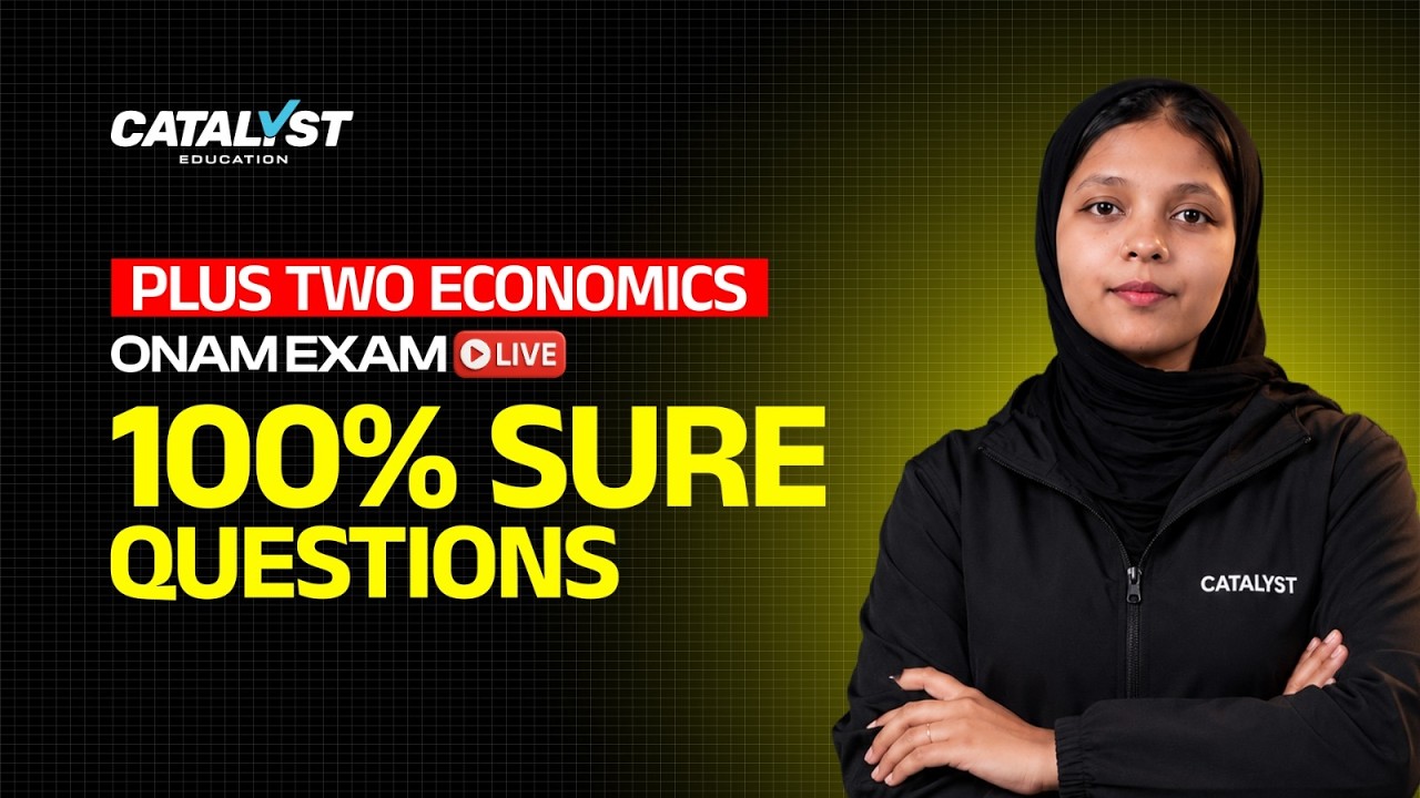 Plus Two Economics Onam Exam LIVE | Important Questions & Last Minute Revision | 2026