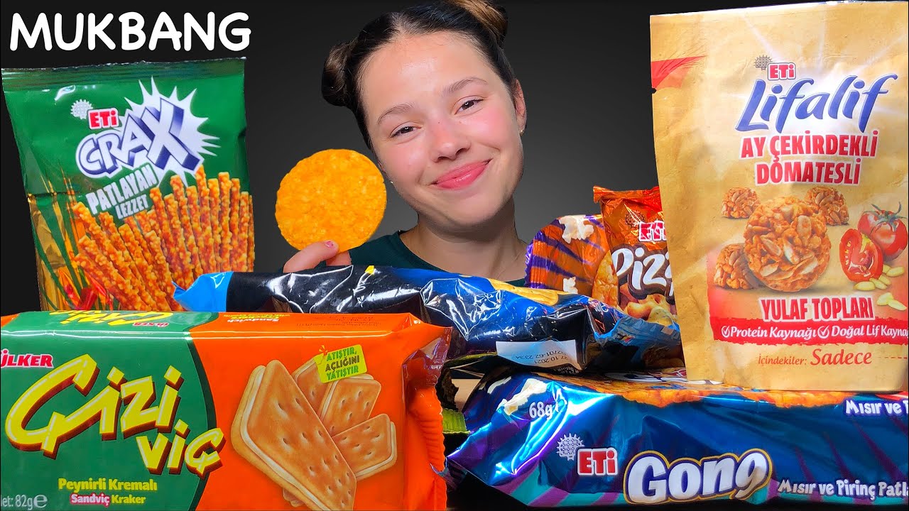 ASMR TRYING TURKISH SNACKS MUKBANG EATING 먹방 Tati ASMR