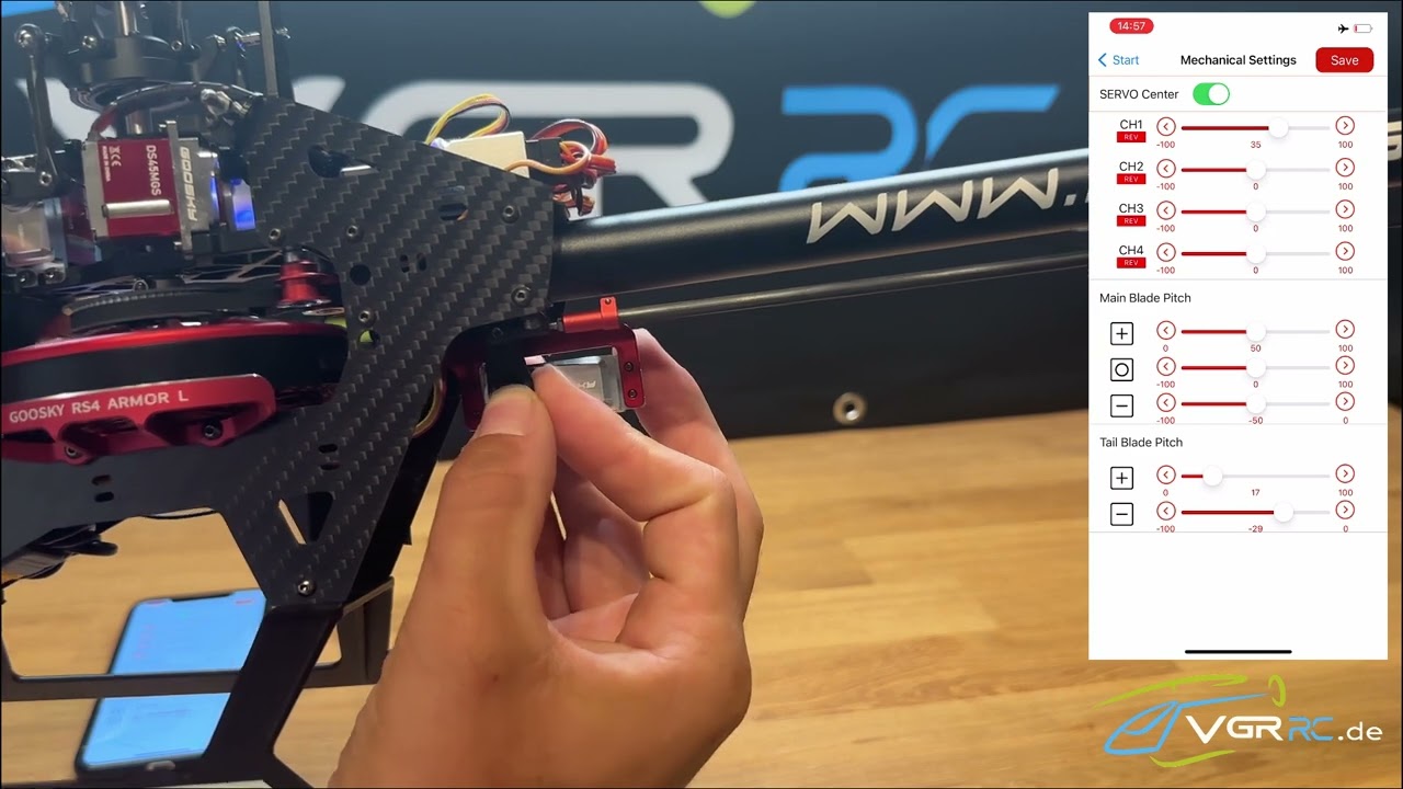 Goosky RS4 - Grundsetup Heck