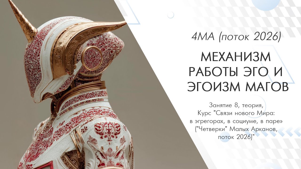 Механизм работы Эго и эгоизм Магов  (Занятие 8, теория, курс 4МА (поток 2026))