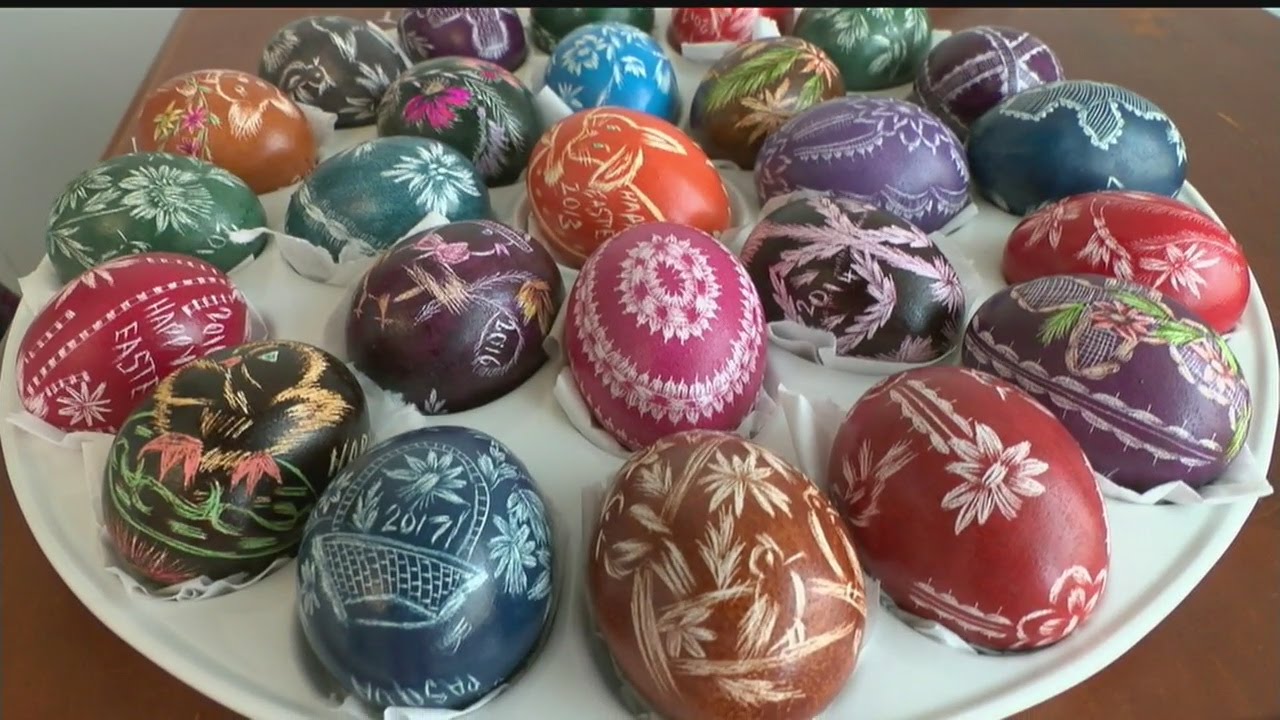 New Middletown woman continues Polish tradition of coloring eggs - full story
