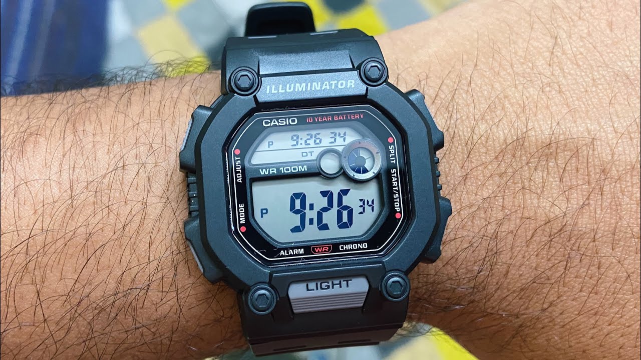 Casio (W-737H-1AVDF) Youth Digital watch- Men | Black & Grey | #casioindia