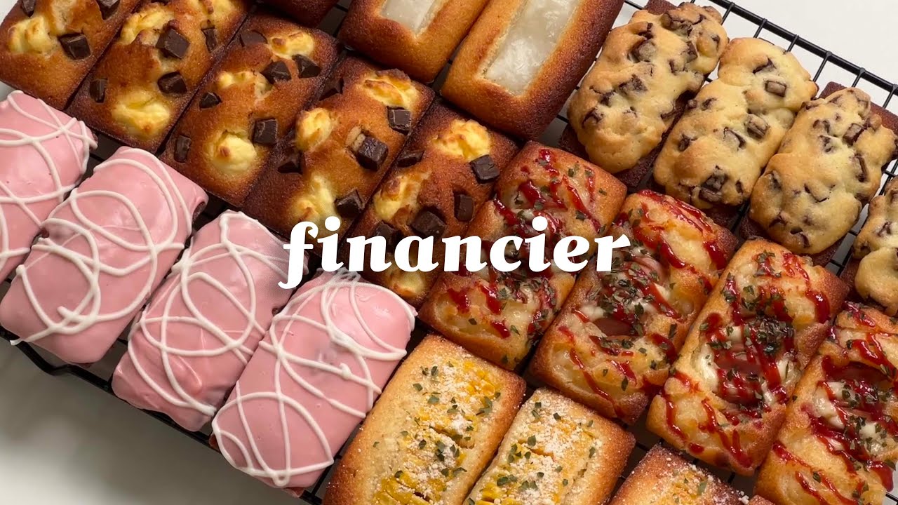 🍫한 가지 반죽으로 6가지 맛 휘낭시에 만드는 브이로그(팥인절미, 딸기, 옥수수, 쏘낭시에, 쿠낭시에)_베이킹브이로그, dessert vlog, baking vlog
